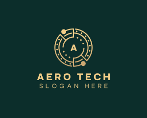 Cryptocurrency Digital Tech logo design