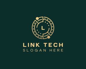 Cryptocurrency Digital Tech logo design