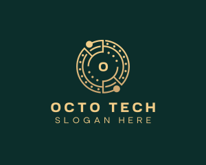 Cryptocurrency Digital Tech logo design