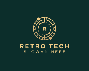 Cryptocurrency Digital Tech logo design