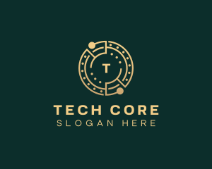 Cryptocurrency Digital Tech logo design