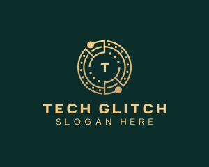 Cryptocurrency Digital Tech logo design