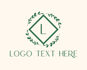 Letter - Fresh Wreath Lettermark logo design