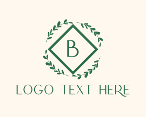 Fresh Wreath Lettermark  Logo