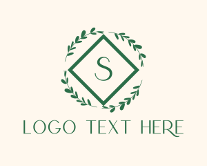 Fresh Wreath Lettermark  Logo