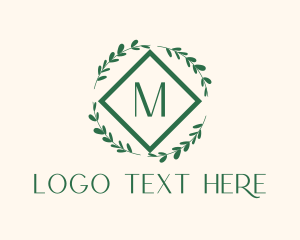 Letter - Fresh Wreath Lettermark logo design