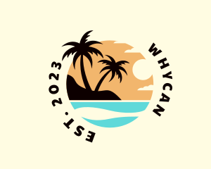 Swimming - Beach Summer Vacation logo design