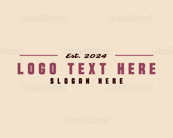 Retro Generic Professional Logo