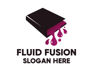 Liquid Spill Book logo design