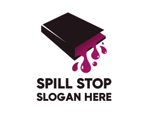 Spill - Liquid Spill Book logo design