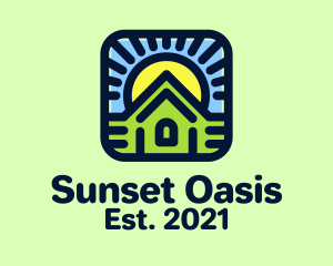 Sunset Green House logo design