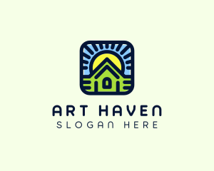 Sunset Green House logo design