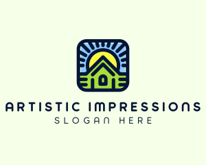 Sunset Green House logo design