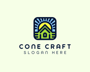 Sunset Green House logo design