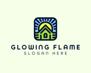 Sunset Green House logo design