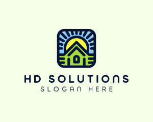 Sunset Green House logo design