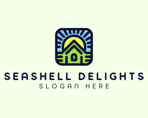 Sunset Green House logo design