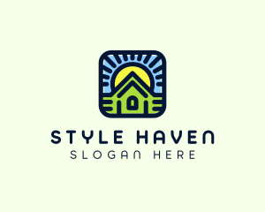 Sunset Green House logo design