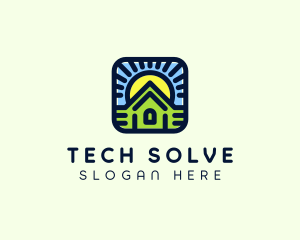 Sunset Green House logo design