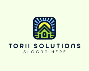 Sunset Green House logo design