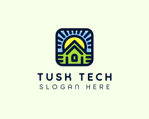 Sunset Green House logo design