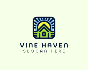 Sunset Green House logo design