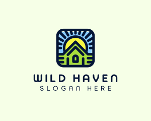 Sunset Green House logo design