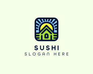 Sunset Green House logo design