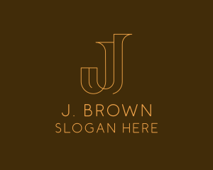 Upscale Business Letter J logo design