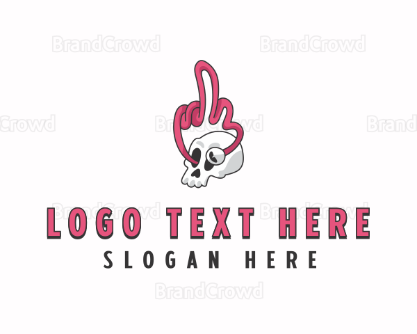 Skull Profanity Obscene Logo