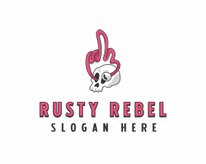 Skull Profanity Obscene logo design