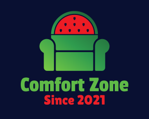 Armchair - Watermelon Fruit Armchair logo design