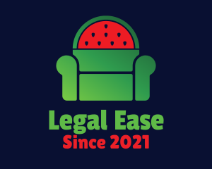 Furniture Company - Watermelon Fruit Armchair logo design