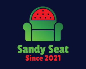 Watermelon Fruit Armchair logo design