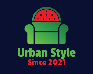 Furniture Design - Watermelon Fruit Armchair logo design