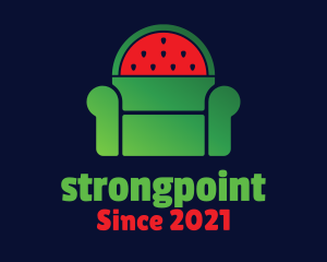 Furniture Shop - Watermelon Fruit Armchair logo design
