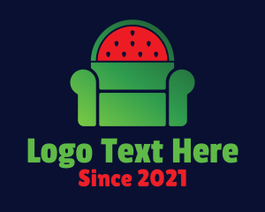 Armchair - Watermelon Fruit Armchair logo design