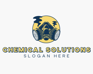 Chemical - Gas Mask Safety Equipment logo design