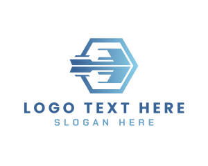 Shipment - Blue Arrow Shipment logo design