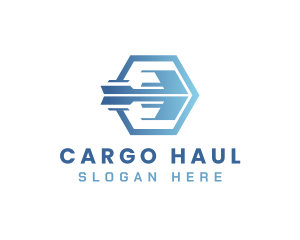 Blue Arrow Shipment logo design