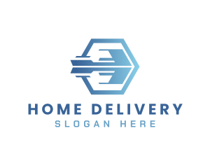 Blue Arrow Shipment logo design