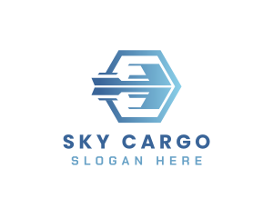 Blue Arrow Shipment logo design