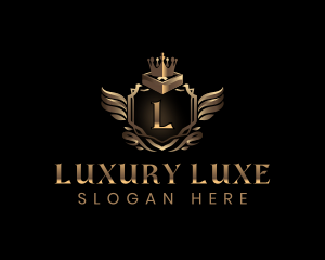 Luxury Crown Crest logo design