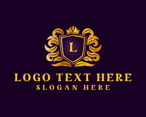 Gold - Royal Crown Insignia logo design