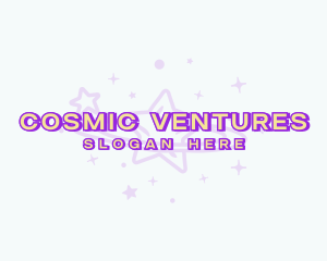 Cosmic Stardust Galaxy logo design