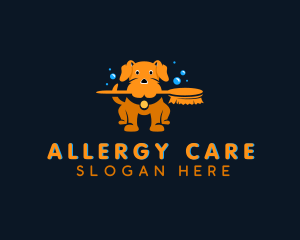 Puppy Grooming Pet Care logo design