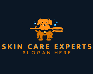 Puppy Grooming Pet Care logo design