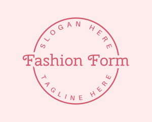 Girly Fashion Brand logo design