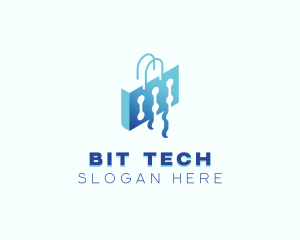 Tech Shopping Bag logo design