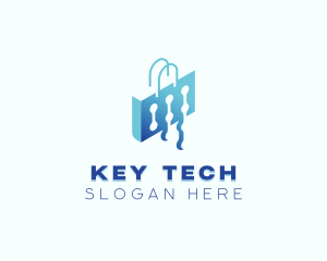 Tech Shopping Bag logo design